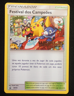 CHAMPIONS FESTIVAL SM78 - POKEMON WORLD CHAMPIONSHIPS 2017 PROMO CARD PORTUGUESE - Image 1