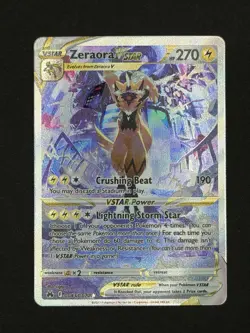 Pokemon 2023 Crown Zenith Galarian Gallery Zeraora VSTAR GG43/GG70 NM - Image 1