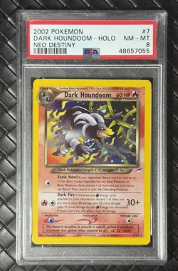 2002 POKEMON NEO DESTINY #7 DARK HOUNDOOM-HOLO PSA 8 - Image 5