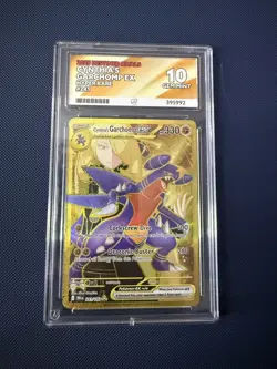 Ace 10 Cynthia's Garchomp EX 241/182 Pokemon Destined Rivals Perfect Subgrades - Image 1