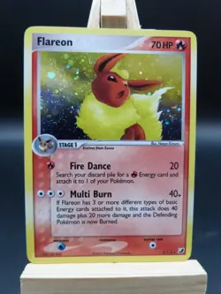 Pokemon Holo Rare Card - Flareon 5/115 (Ex Unseen Forces) - Image 1