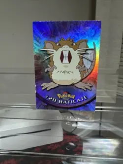 1999 Pokemon Topps #20 Raticate TV Animation Edition Holo Foil Series 1 - Image 1