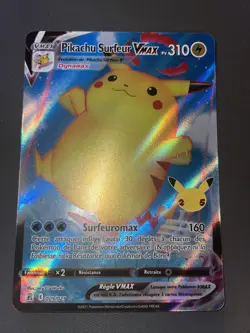 PIKACHU SURFEUR VMAX FULL ART - POKEMON 009/025 CELEBRATIONS 25 ANS NEUF FR - Image 1