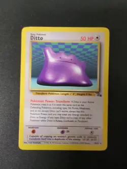 Pokemon Unlimited Ditto Fossil MP 18/62 - Image 1