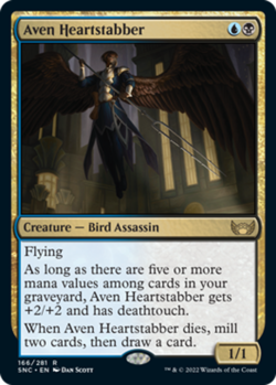 1x Aven Heartstabber - Foil - Streets of New Capenna - Near Mint, English - MTG! - Image 1