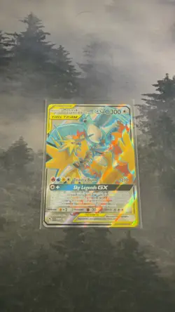 2019 Pokemon Cosmic Eclipse Moltres Zapdos Articuno GX 66/236 Full Art Holo - Image 1