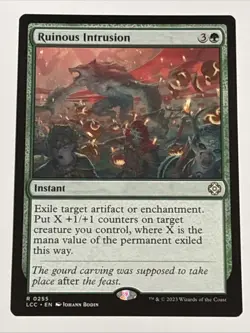MTG Commander: The Lost Caverns of Ixalan Ruinous Intrusion 0255 NM Rare - Image 1