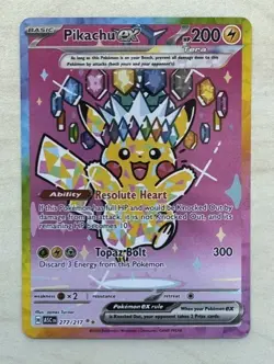 Pokemon TCG Pikachu EX SIR 277/217 Ascended Heroes NM - Image 1
