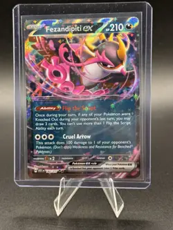 Pokemon TCG Fezandipiti EX 142/217 Ultra Rare Holo NM Ascended Heroes - Image 1