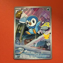 Pokemon TCG Piplup 42 First Partner Collection Black Star Promo - Image 1