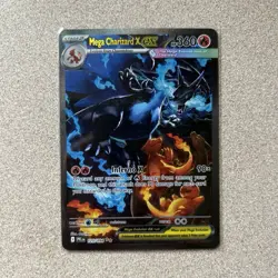NM The Pokemon Company Mega Charizard X EX 125/108 Evolutions Secret Rare Holo - Image 1