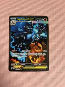 NM The Pokemon Company Mega Charizard X EX 125/108 Evolutions Secret Rare Holo - Image 3