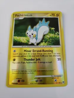 Pokemon TCG Pachirisu Diamond & Pearl 35/130 Reverse Holo Rare - Image 1