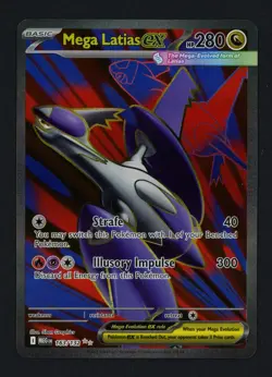 Mega Latias ex 163/132 ME01: Mega Evolution Holofoil Ultra Rare Pokemon TCG - Image 1