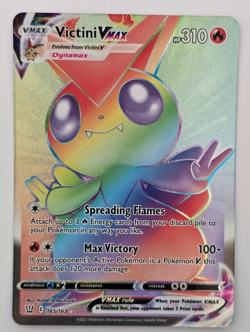 Pokemon Victini 165/163 VMAX Secret Rare SWSH05: Battle Styles NM - Image 1