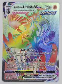 Pokemon TCG Rapid Strike Urshifu VMAX 169/163 Secret Rare NM - Image 1