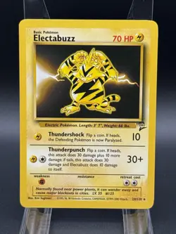 Pokemon WOTC Electabuzz 24/130 Base Set 2 NM - Image 1