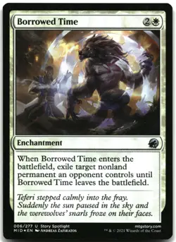 MTG Borrowed Time FOIL U Innistrad: Midnight Hunt 6 LP - Image 1