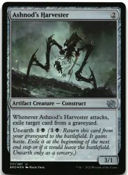 MTG Ashnod's Harvester FOIL U The Brothers' War 117 LP - Image 1