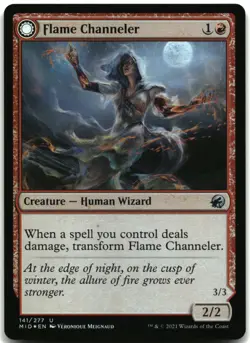 MTG Flame Channeler FOIL U Innistrad: Midnight Hunt 141 LP - Image 1