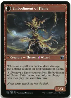 MTG Flame Channeler FOIL U Innistrad: Midnight Hunt 141 LP - Image 2