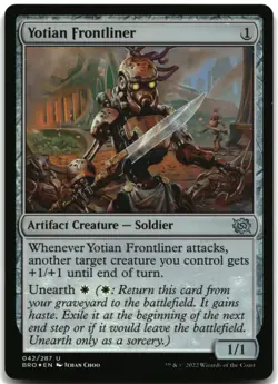 MTG Yotian Frontliner FOIL U The Brothers' War 42 LP - Image 1