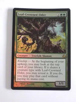 MTG - FOIL - Leaf-Crowned Elder - Morningtide - (MOR) - NM - Image 1