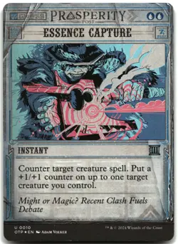 MTG Essence Capture FOIL U Outlaws of Thunder Junction: Breaking News 10 LP - Image 1