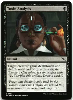 MTG Toxin Analysis FOIL C Murders at Karlov Manor 107 LP - Image 1