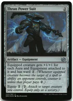 MTG Thran Power Suit FOIL U The Brothers' War 253 LP - Image 1