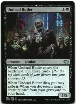 MTG Undead Butler FOIL U Innistrad: Crimson Vow 133 LP - Image 1