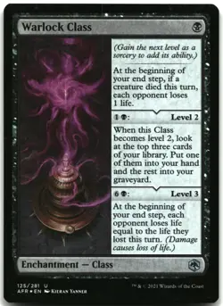 MTG Warlock Class FOIL U Adventures in the Forgotten Realms 125 LP - Image 1