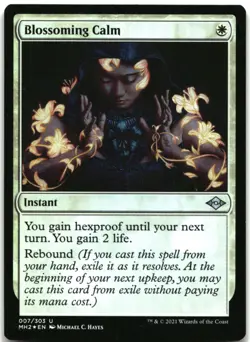 MTG Blossoming Calm FOIL U Modern Horizons 2 7 LP - Image 1