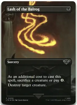 MTG Lash of the Balrog (Borderless) FOIL C Universes Beyond: The Lord of the Rin - Image 1