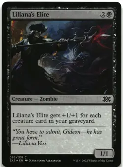 MTG Liliana's Elite FOIL C Double Masters 2022 82 LP - Image 1