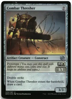 MTG Combat Thresher FOIL U The Brothers' War 35 MP - Image 1