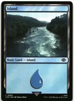 MTG Island (0264) FOIL L Universes Beyond: The Lord of the Rings: Tales of Middl - Image 1