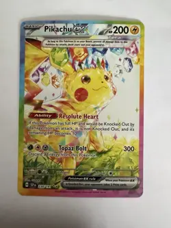 Pokemon Pikachu ex 238/191 Sv08: Surging Sparks Special Illustration Rare Holo - Image 1
