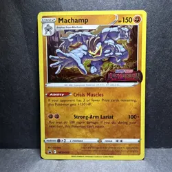 Machamp (Prerelease) SWSH243 Promo Sword & Shield Promo Pokemon Near Mint - Image 1