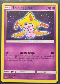 Shining Jirachi 42/73 Shining Legends Holo Rare Pokemon 2017 - Image 1