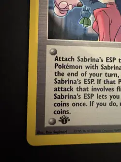 Pokemon 1st Edition Sabrina’s ESP 117/132 Gym Challenge WOTC NM - Image 5