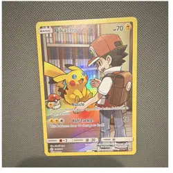 Pokemon Pikachu Secret Rare Full Art Holo Sm-Cosmic Eclipse 241/236 HP 70 - Image 1