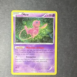 The Pokemon Company Mew 29/124 Fates Collide Holo Rare 50 HP 2016 English - Image 1