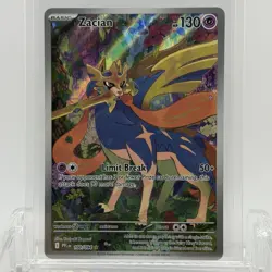 Pokemon TCG Phantasmal Flames Zacian #100/094 Illustration Rare NM - Image 1