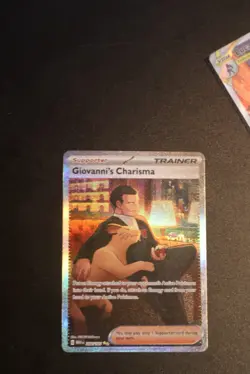 Pokemon Company Giovanni's Charisma 204/165 SV 151 SIR Full Art Holo EN - Image 1