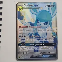 Glaceon GX Shiny Holo Rare Hidden Fates Shiny Vault SV55/SV94 Mint Pokemon TCG - Image 1