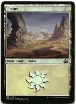 MTG Plains () FOIL L The Brothers' War 269 LP - Image 1