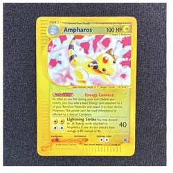 Pokemon TCG Ampharos 21/165 Holo Rare Expedition Base Set English Stage 2 100 HP - Image 1