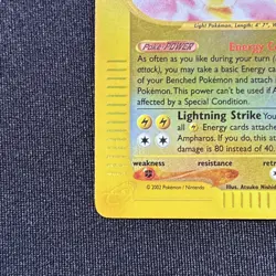 Pokemon TCG Ampharos 21/165 Holo Rare Expedition Base Set English Stage 2 100 HP - Image 5