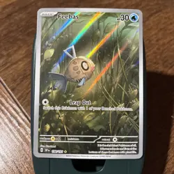 Pokemon Feebas 198/191 Surging Sparks Illustration Rare Full Art Holo NM - Image 1